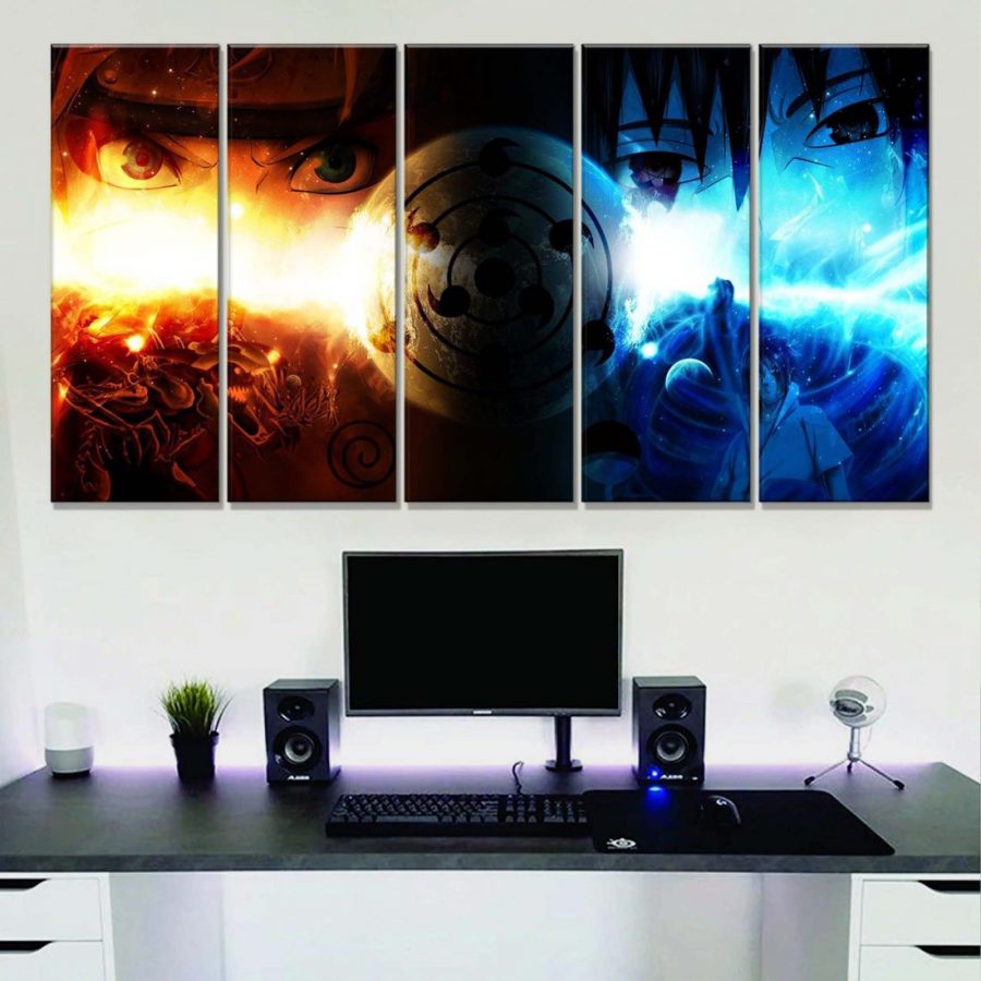 Motiv: Naruto Sasuke und Naruto 15 Leinwandbilder – Bild 2
