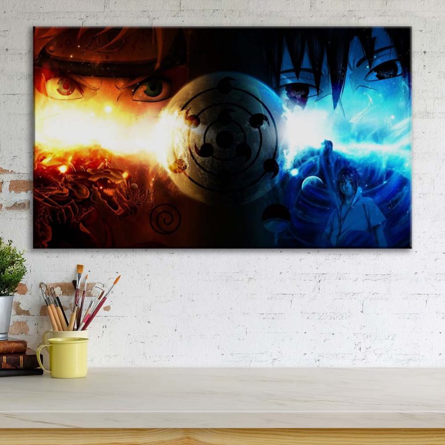 Motiv: Naruto Sasuke und Naruto 15 Leinwandbilder – Bild 3