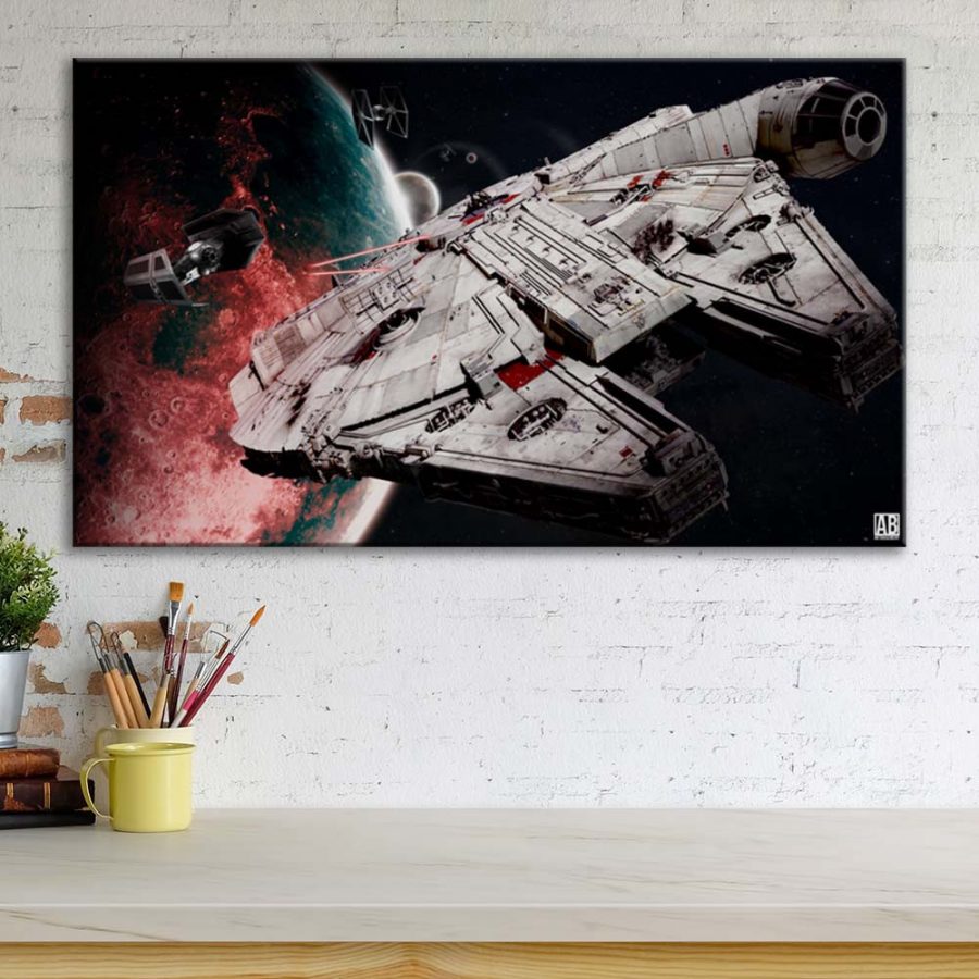 Millennium Falcon Star Wars 2 Leinwandbilder – Bild 3