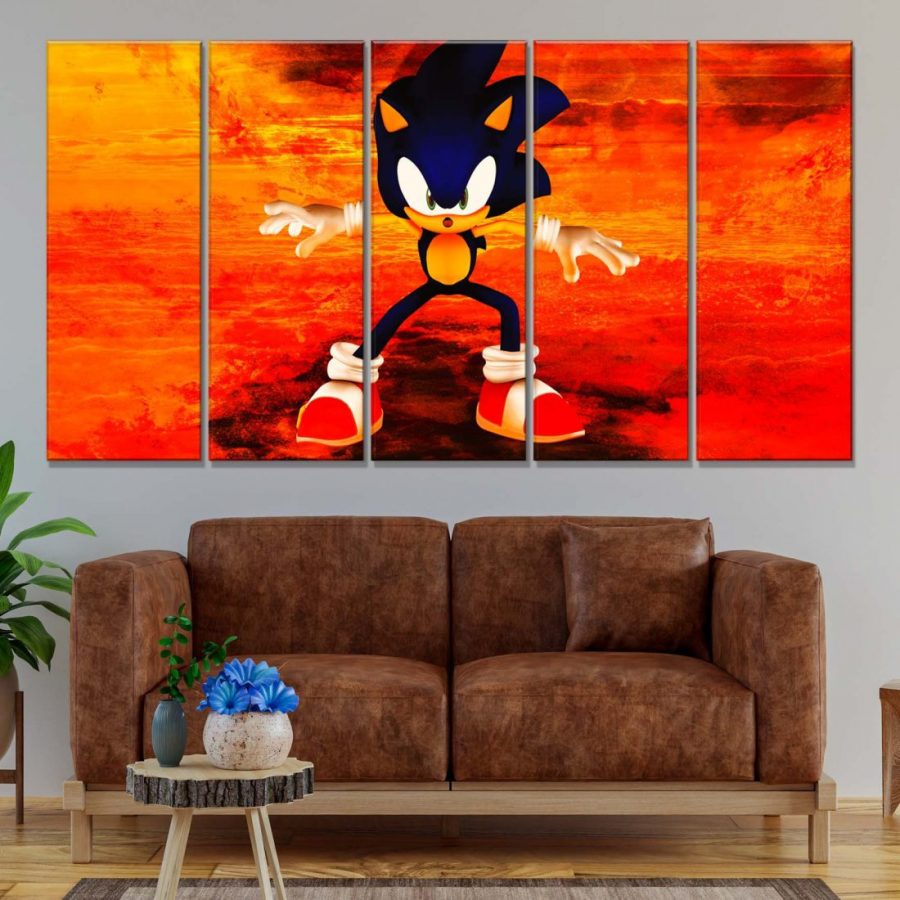 Sonic The Hedgehog 5 Leinwandbilder – Bild 2