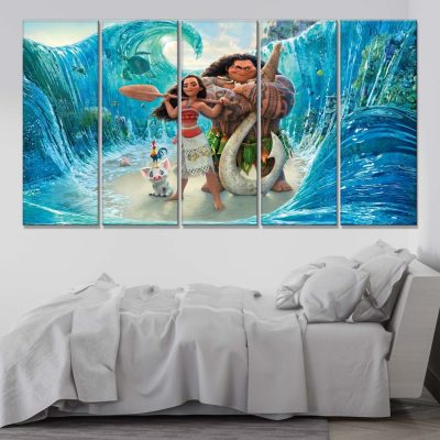 Alternative view of Moana Alle Charaktere 2 Leinwandbilder