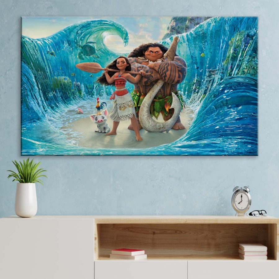 Moana Alle Charaktere 2 Leinwandbilder – Bild 3