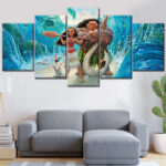 Moana Alle Charaktere 2 Leinwandbilder