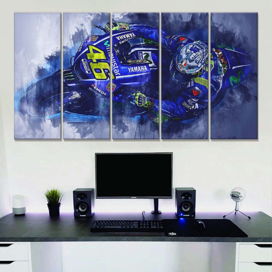 Valentino Rossi Moto GP 4 Leinwandbilder – Bild 2