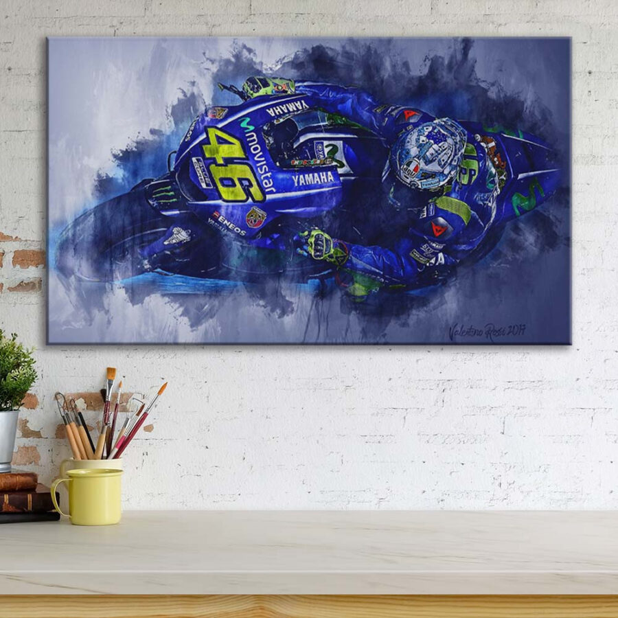 Valentino Rossi Moto GP 4 Leinwandbilder – Bild 3