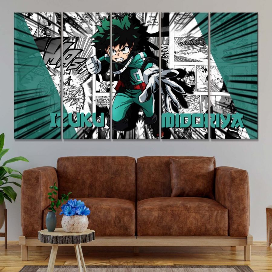 My Hero Academia Izuku Midoriya 8 Leinwandbilder – Bild 2