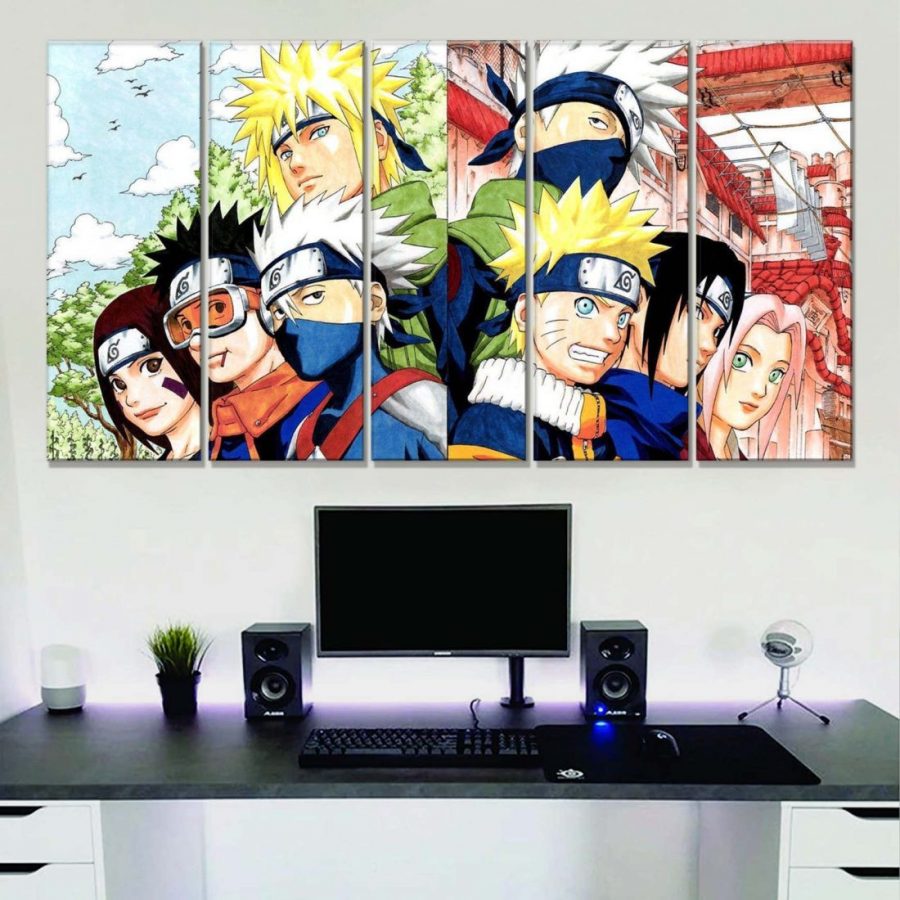 Naruto Alle Charaktere 25 Leinwandbilder – Bild 2