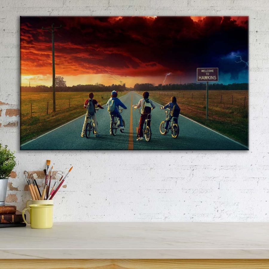 Stranger Thing Alle Charaktere 10 Leinwandbilder – Bild 3