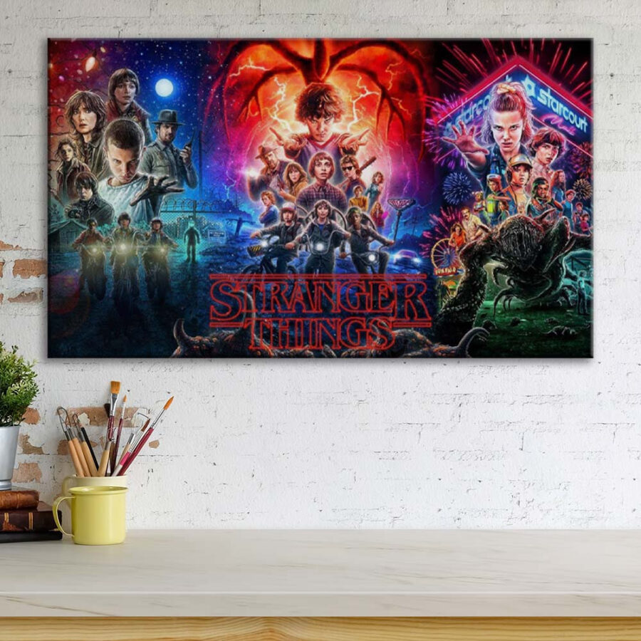 Stranger Thing Alle Charaktere 18 Leinwandbilder – Bild 3