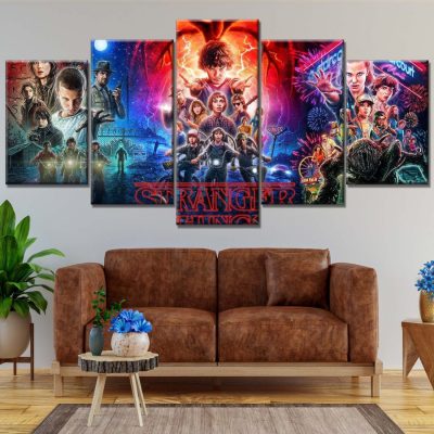 Stranger Thing Alle Charaktere 18 Leinwandbilder