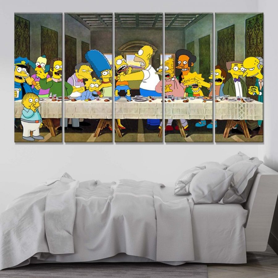 Die Simpsons Letztes Abendmahl 40er Leinwandbilder – Bild 2