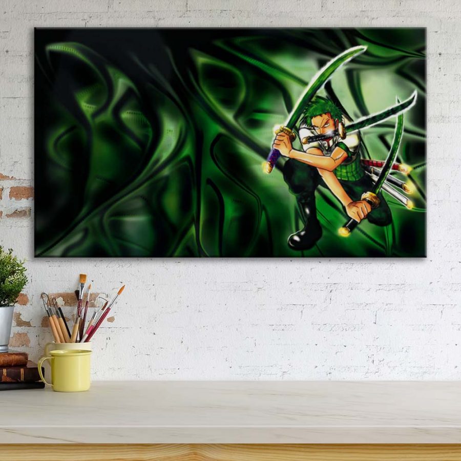 One Piece Zoro 91002 Leinwandbilder – Bild 3
