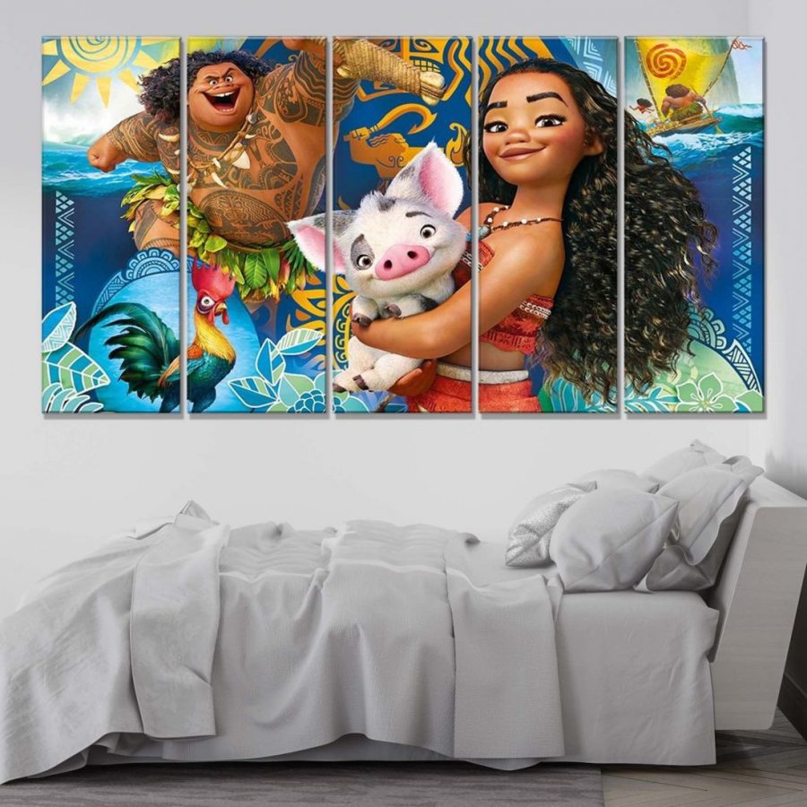 Moana Alle Charaktere 12 Leinwandbilder – Bild 2
