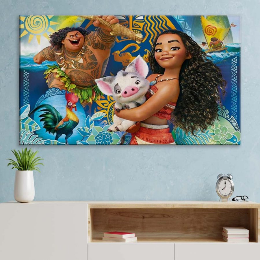 Moana Alle Charaktere 12 Leinwandbilder – Bild 3