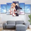 Sword Art Online Kirito und Silica 4 Leinwandbilder