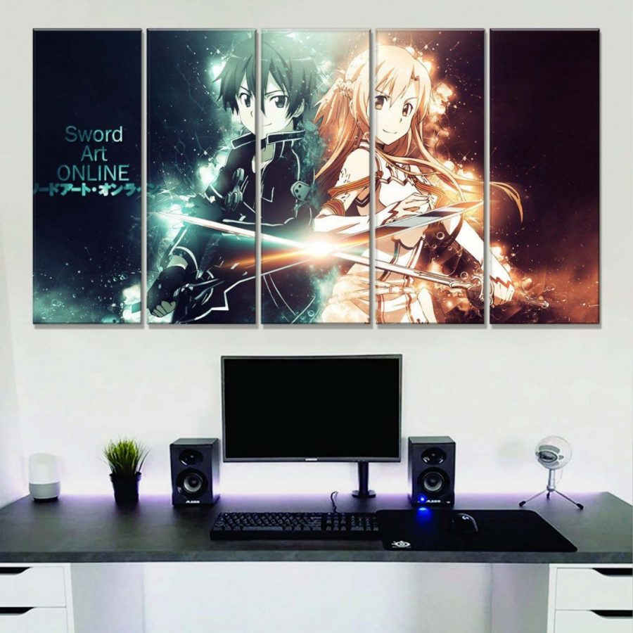 Sword Art Online Kirito und Silica 2 Leinwandbilder – Bild 2