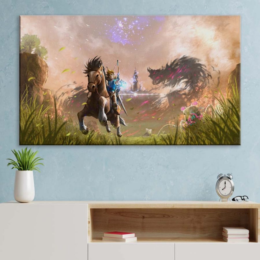 Breath of the Wild The Legend of Zelda 2 Leinwandbilder – Bild 3