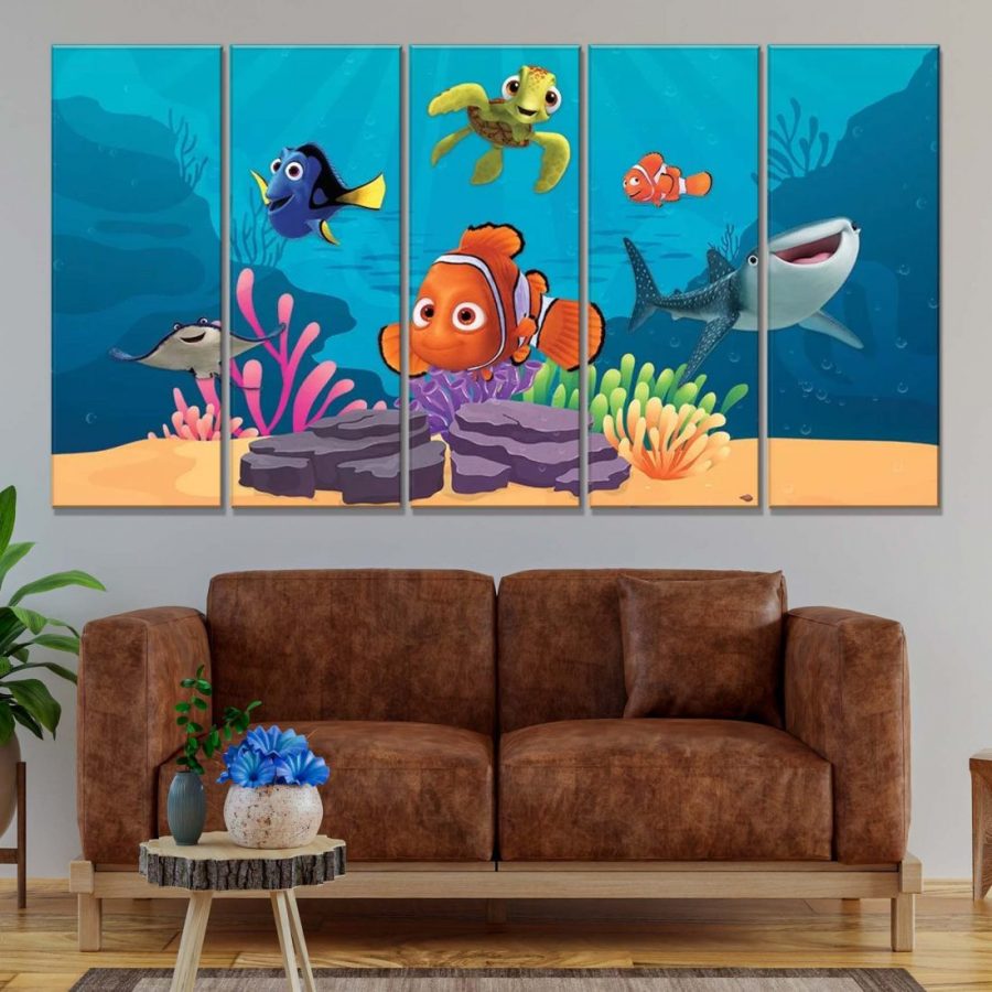 Findet Nemo Figuren 9 Leinwandbilder – Bild 2