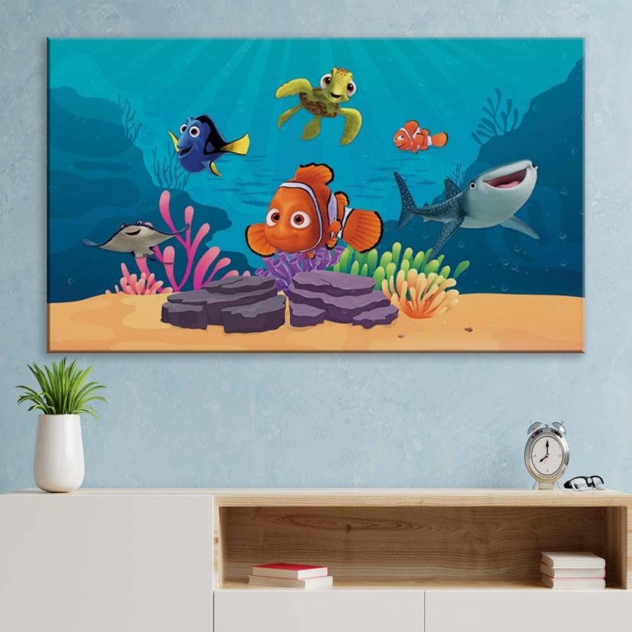 Findet Nemo Figuren 9 Leinwandbilder – Bild 3
