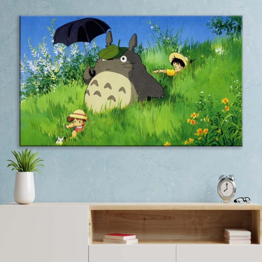 Totoro in Mein Nachbar Totoro 2 Leinwandbilder – Bild 3