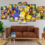 Die Simpsons Alle Charaktere 27 Leinwandbilder