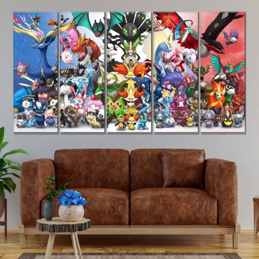 Pokemon Alle Charaktere 60 Leinwandbilder – Bild 2
