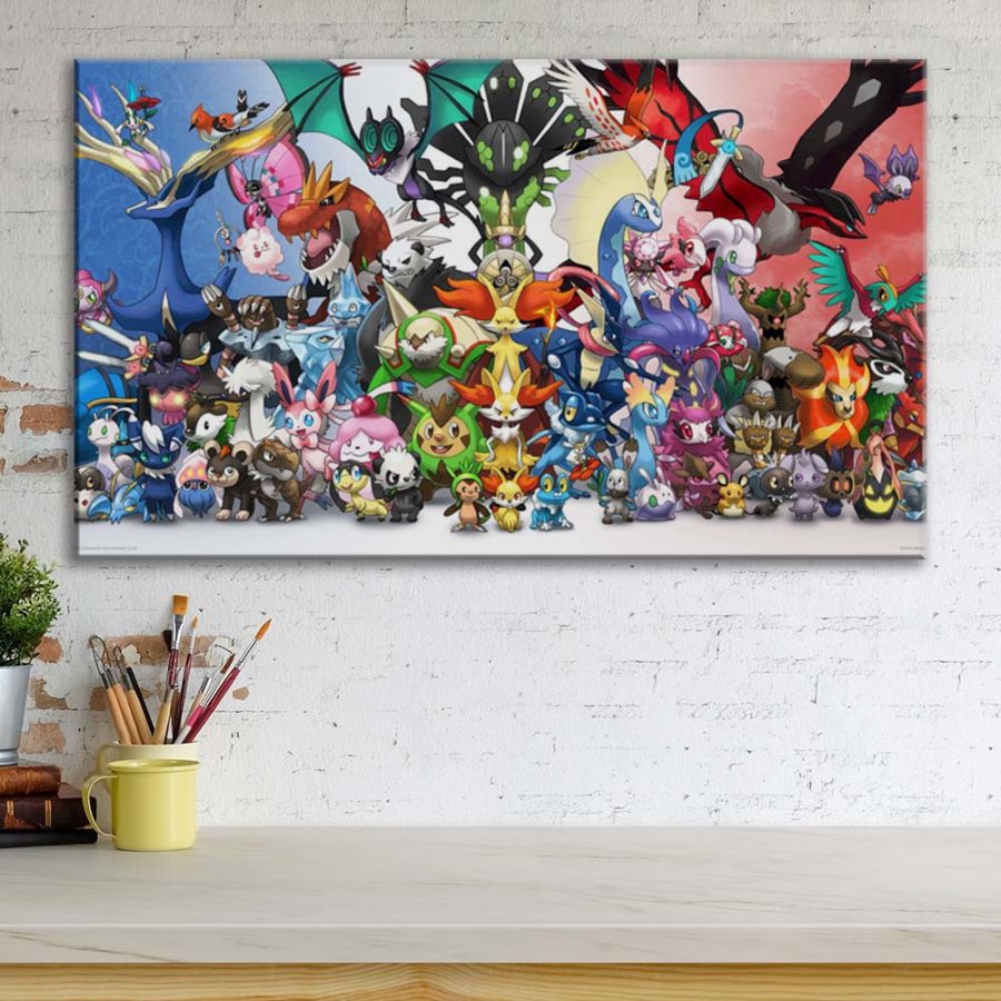 Pokemon Alle Charaktere 60 Leinwandbilder – Bild 3