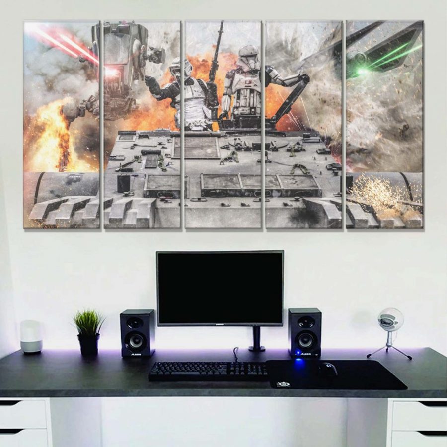 Stormtrooper aus Star Wars Fight Leinwandbilder – Bild 2