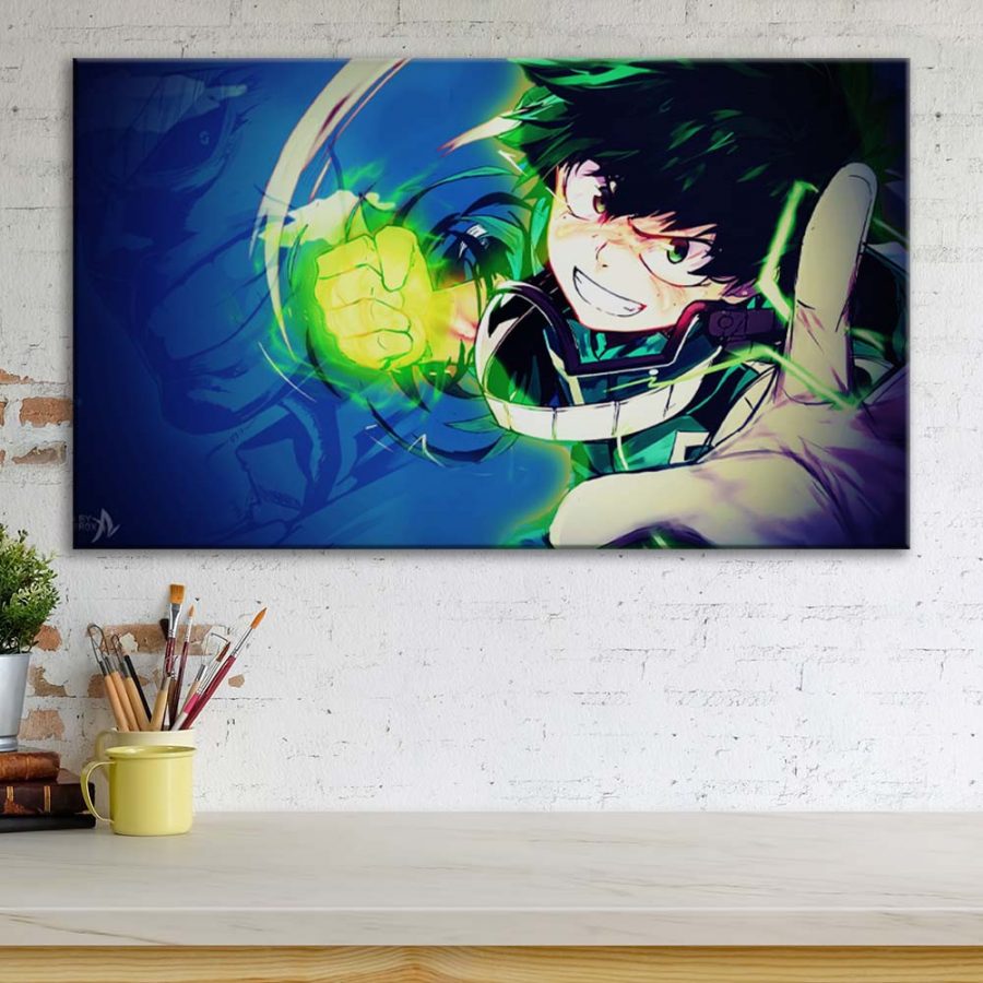 My Hero Academia Deku Izuku Midoriya Leinwandbilder – Bild 3