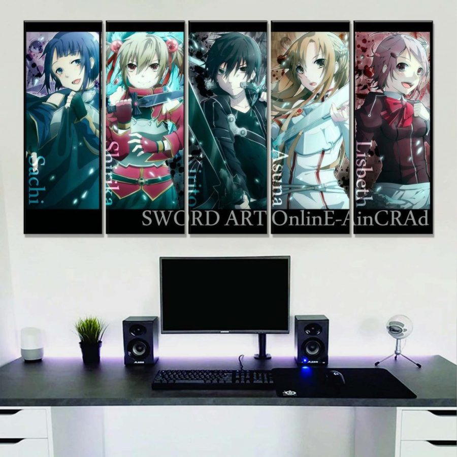 Sword Art Online Alle Charaktere 34 Leinwandbilder – Bild 2