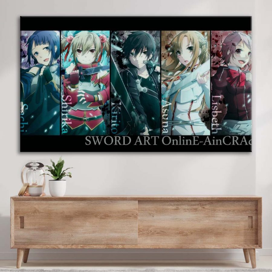 Sword Art Online Alle Charaktere 34 Leinwandbilder – Bild 3