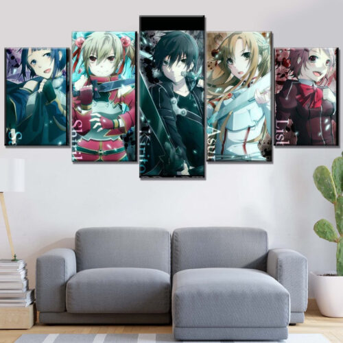 Sword Art Online Alle Charaktere 34 Leinwandbilder