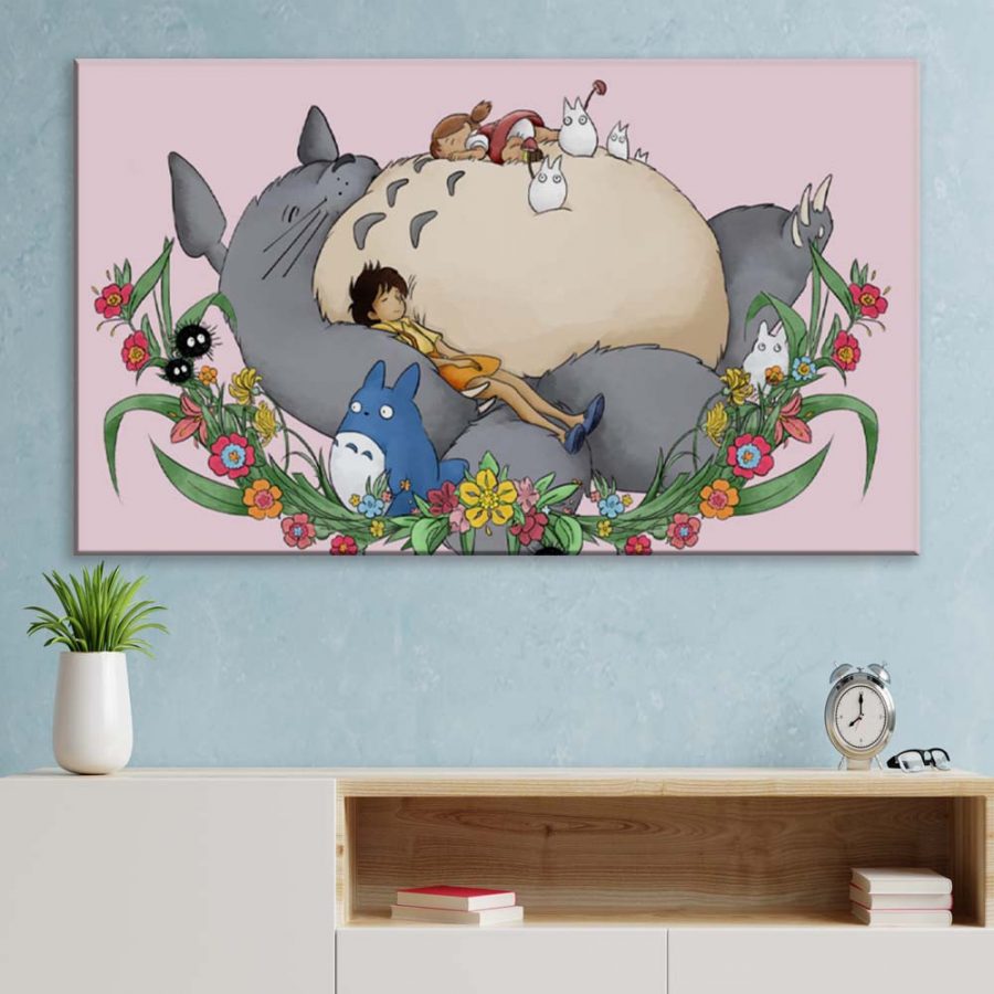 Mein Nachbar Totoro Alle Charaktere 22 Leinwandbilder – Bild 3