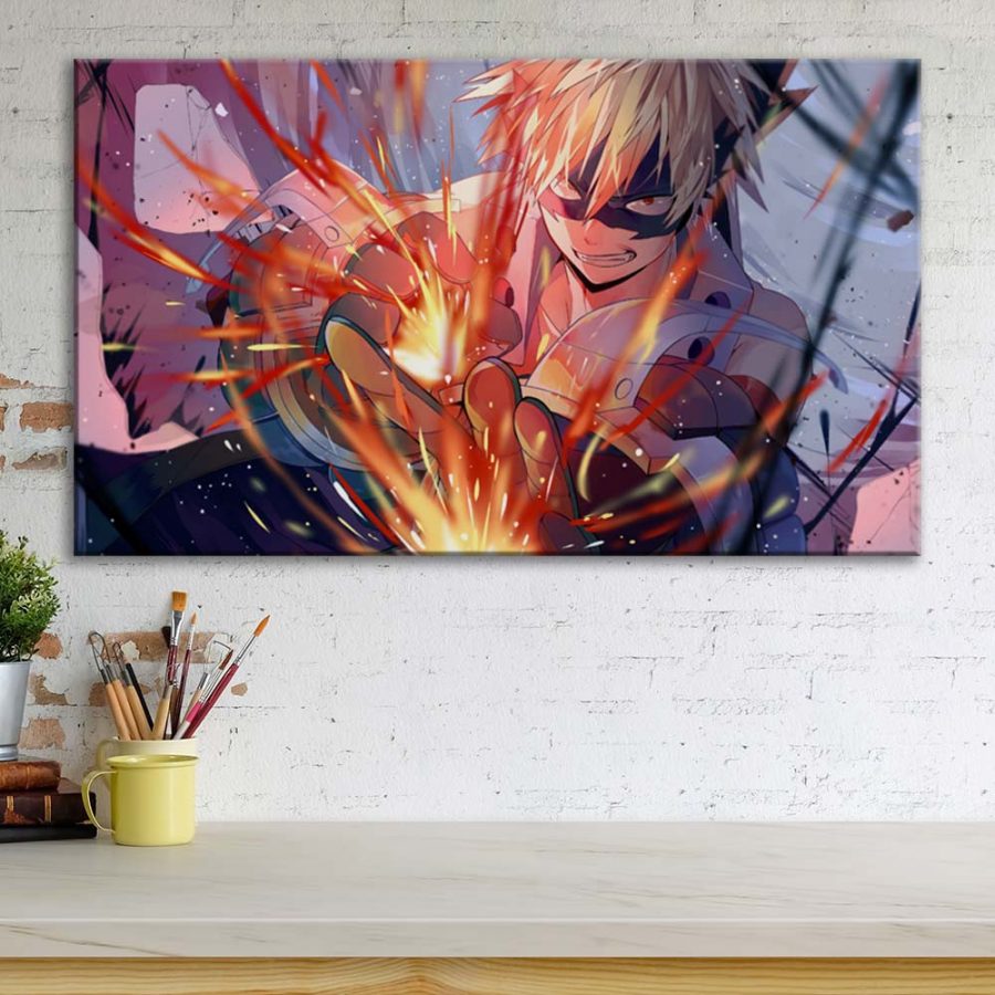 My Hero Academia Katsuki Bakugou 5 Leinwandbilder – Bild 3