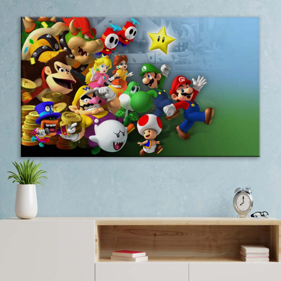Super Mario 15 Leinwandbilder – Bild 3