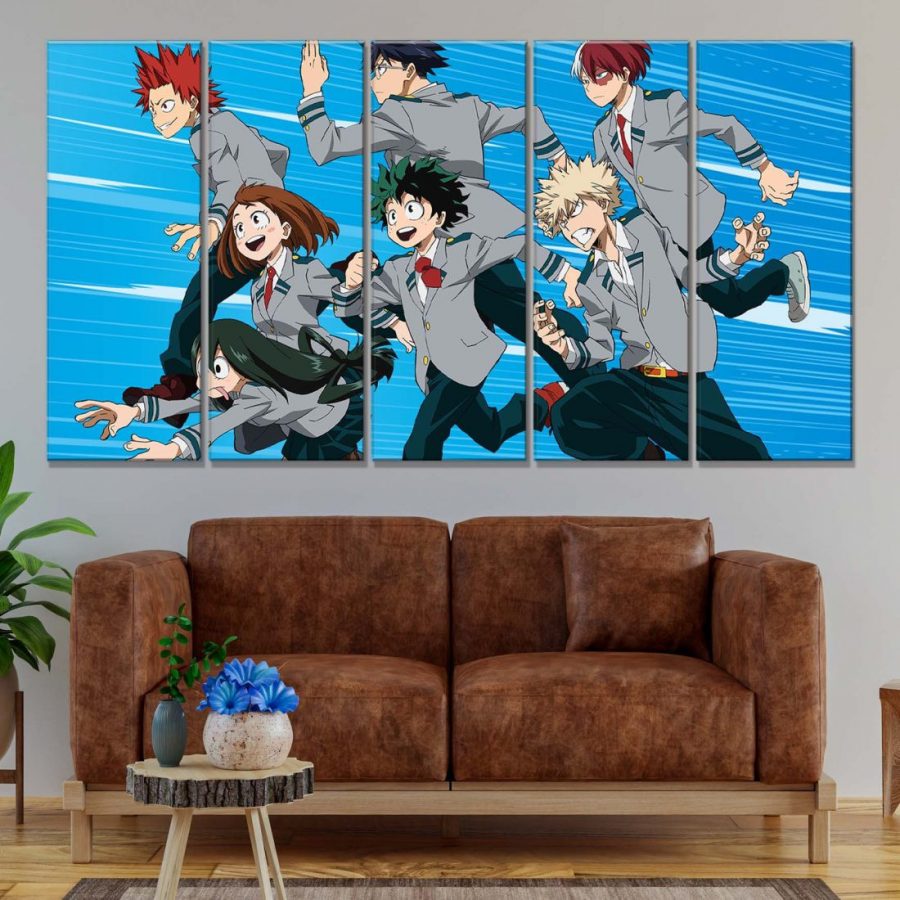 My Hero Academia Alle Charaktere 2 Leinwandbilder – Bild 2