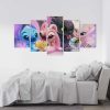 Disney Stitch and Angle 5 Leinwandbilder