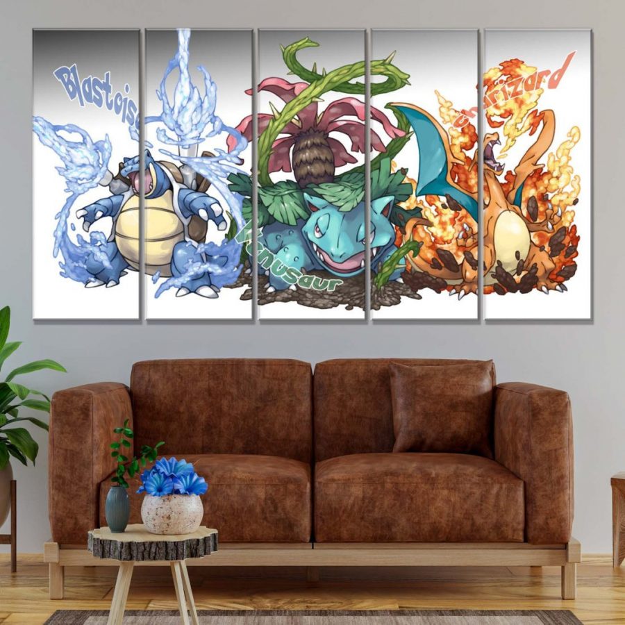 Pokemon Alle Charaktere 29 Leinwandbilder – Bild 2