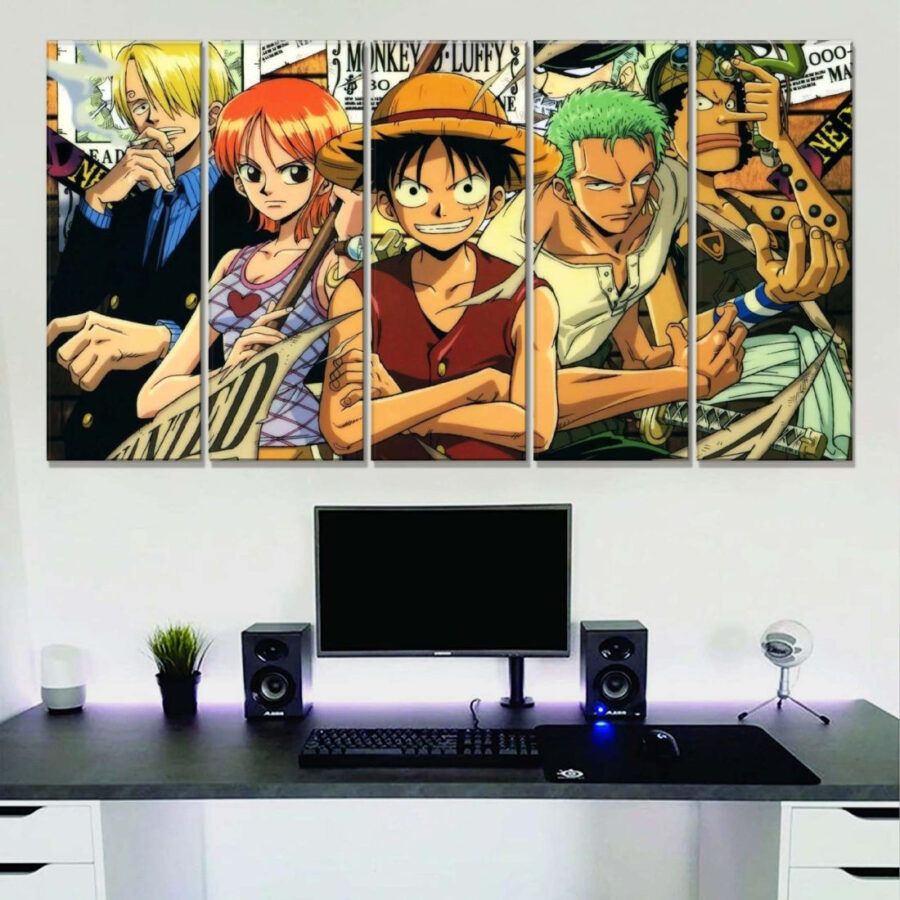 One Piece Monkey D. Luffy 7 Leinwandbilder – Bild 2