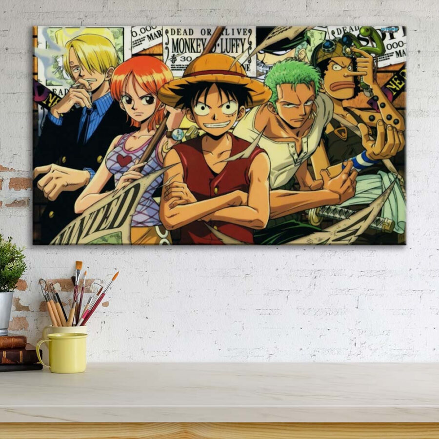 One Piece Monkey D. Luffy 7 Leinwandbilder – Bild 3
