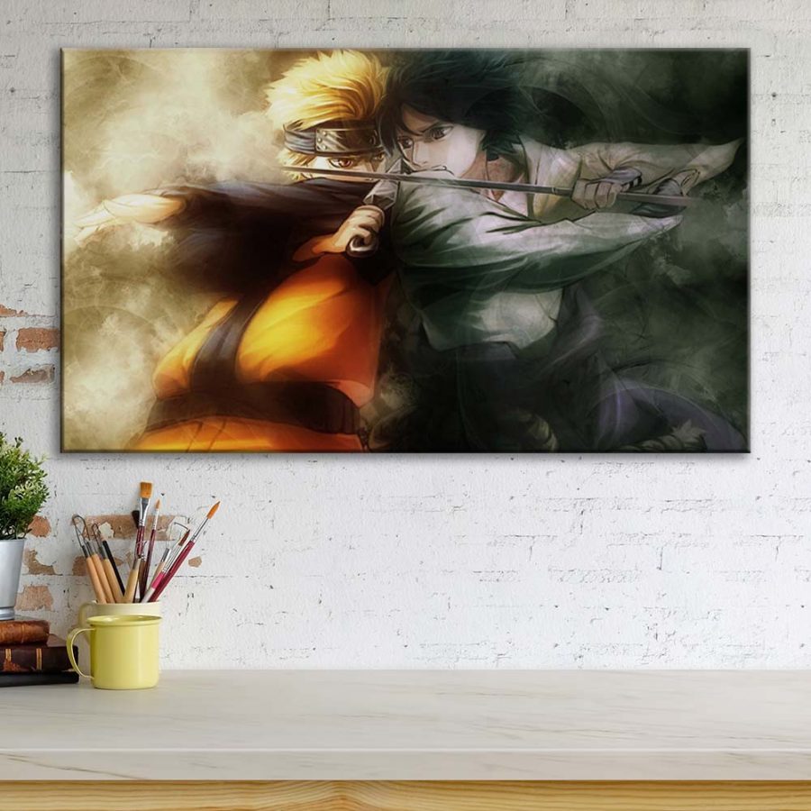 Motiv: Naruto Sasuke und Naruto 29 Leinwandbilder – Bild 3