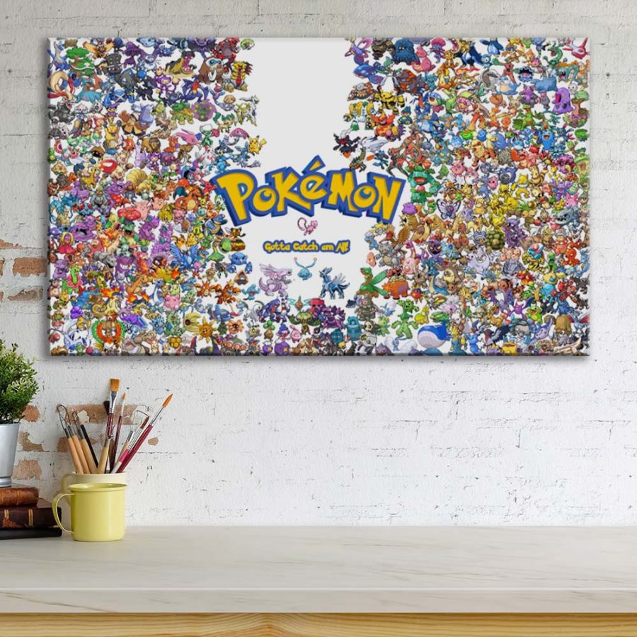 Pokemon Alle Charaktere 6 Leinwandbilder – Bild 3