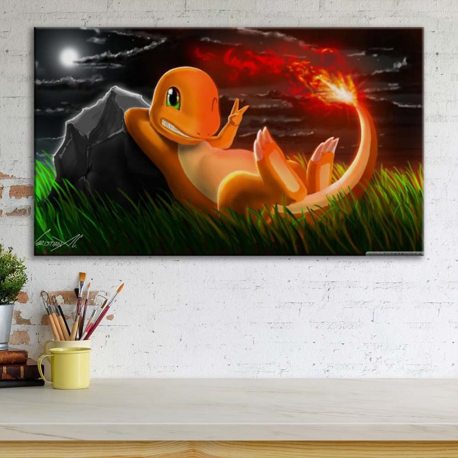 Pokemon Charizard 10 Leinwandbilder – Bild 3