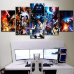 Star Wars Alle Charaktere 3 Leinwandbilder