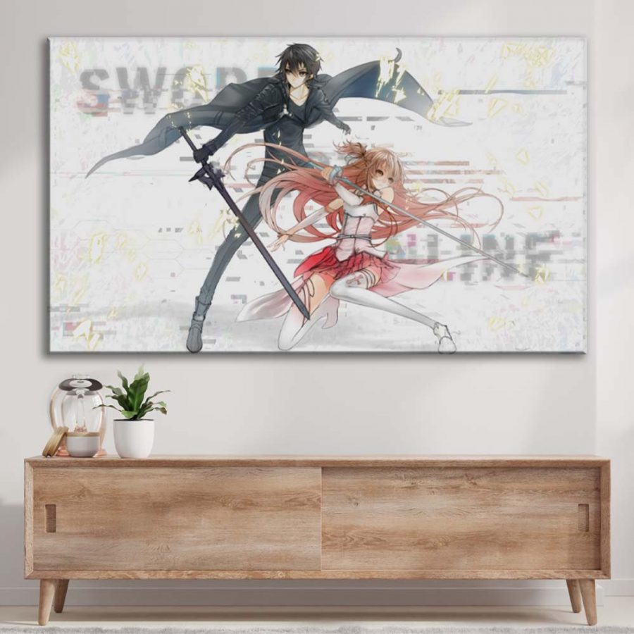 Sword Art Online Kirito 3 Leinwandbilder – Bild 3