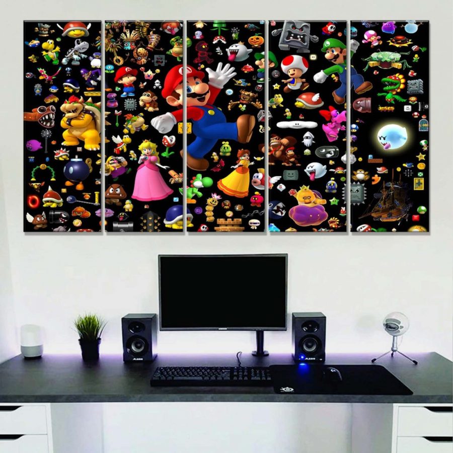 Super Mario 5 Leinwandbilder – Bild 2