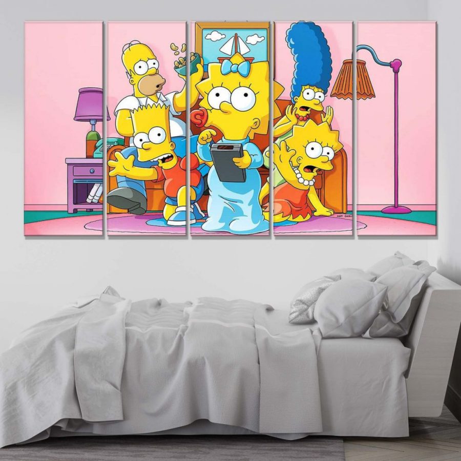Die Simpsons Alle Charaktere 31 Leinwandbilder – Bild 2
