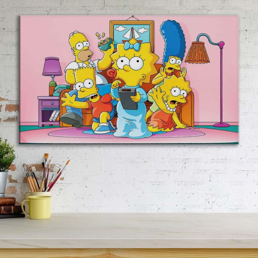 Die Simpsons Alle Charaktere 31 Leinwandbilder – Bild 3