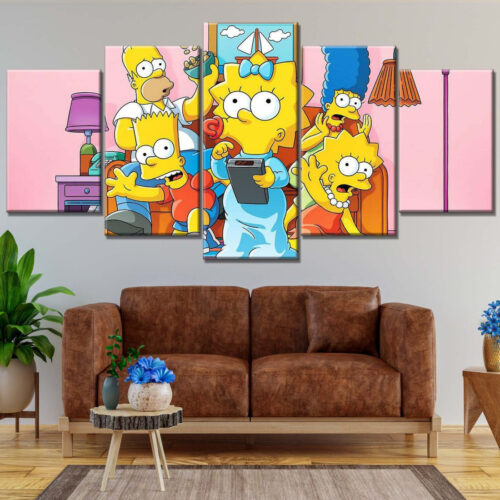 Die Simpsons Alle Charaktere 31 Leinwandbilder