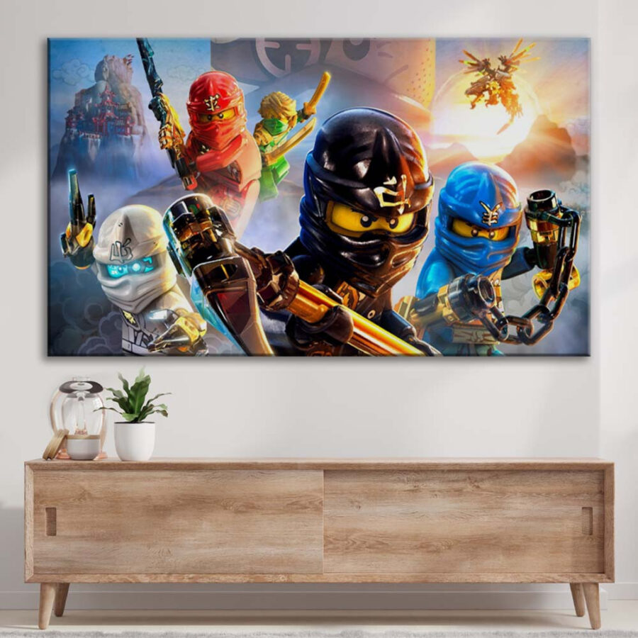 Ninjago Alle Charaktere 9 Leinwandbilder – Bild 3